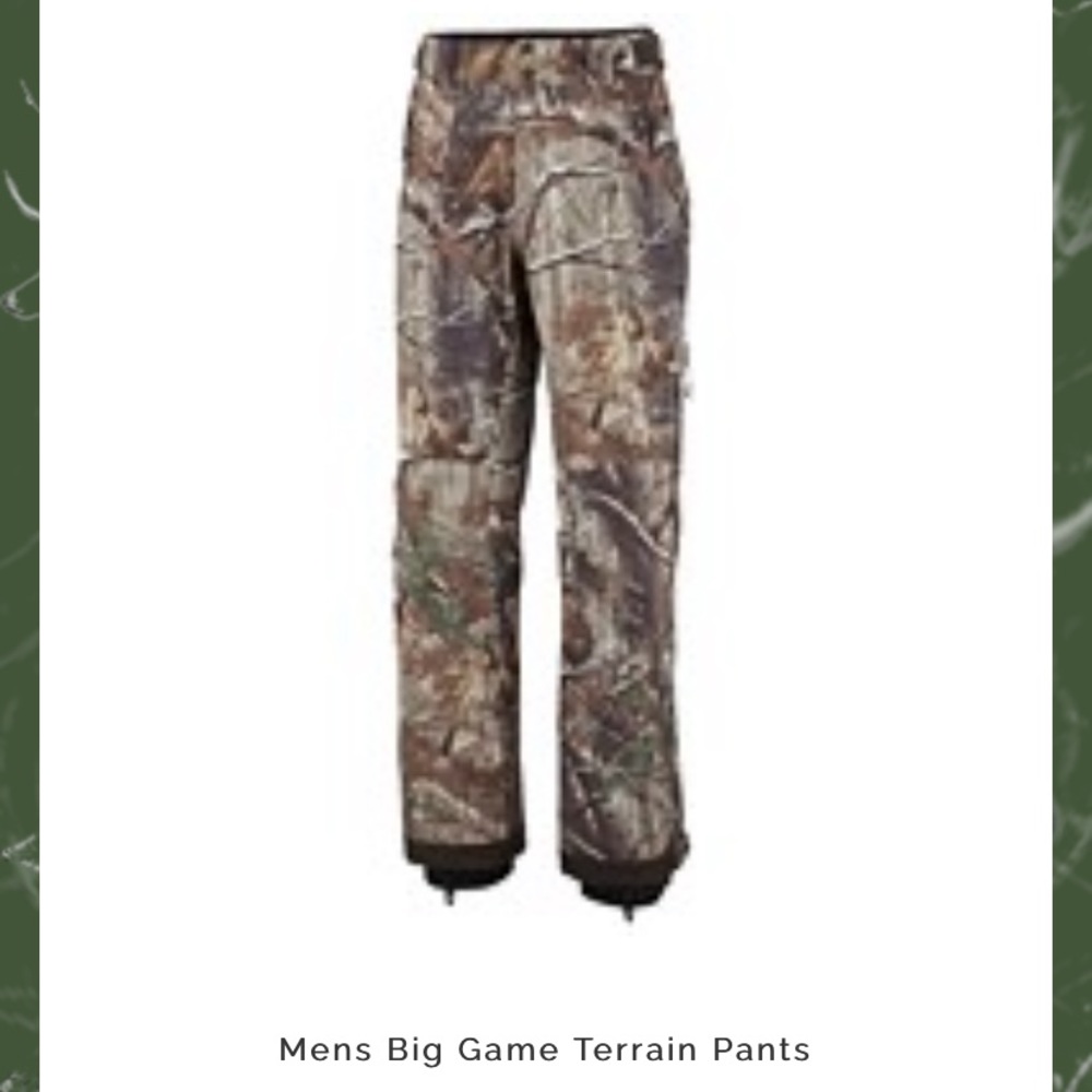 Columbia Omni Dry Big Game Terrain NWT Waterproof Camouflage Hunting Pants
